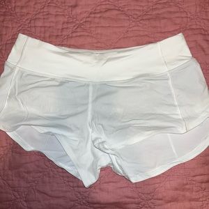 Lululemon-Speed up Low Rise 2.5 inch-White-Size 4